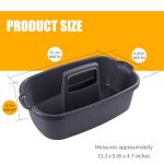 Omirome 2-Pack Gray Cleaning Caddy - Portable Tote