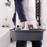 Omirome 2-Pack Gray Cleaning Caddy - Portable Tote