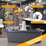Omirome 2-Pack Gray Cleaning Caddy - Portable Tote