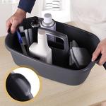Omirome 2-Pack Gray Cleaning Caddy - Portable Tote