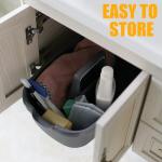 Omirome 2-Pack Gray Cleaning Caddy - Portable Tote