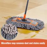 CLEANHOME Microfiber Dust Mop for Easy Floor Cleaning