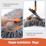 CLEANHOME Microfiber Dust Mop for Easy Floor Cleaning