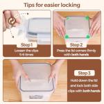 Airtight Food Storage Container Set of 3