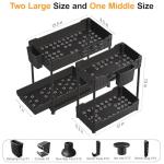 3-Pack Under Sink Organizers with Sliding Drawers