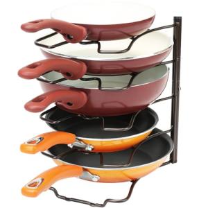 Bronze Kitchen Cabinet Pan Organizer Rack