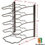 Bronze Kitchen Cabinet Pan Organizer Rack