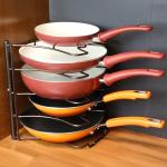 Bronze Kitchen Cabinet Pan Organizer Rack
