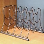 Bronze Kitchen Cabinet Pan Organizer Rack