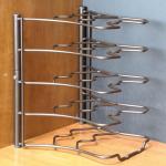 Bronze Kitchen Cabinet Pan Organizer Rack