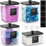 Clear Acrylic Laundry Pods Storage Containers Set