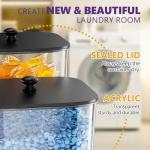 Clear Acrylic Laundry Pods Storage Containers Set