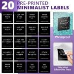 Clear Acrylic Laundry Pods Storage Containers Set