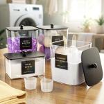 Clear Acrylic Laundry Pods Storage Containers Set