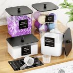 Clear Acrylic Laundry Pods Storage Containers Set