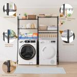 Heavy Duty Laundry Room Shelf with Hanger Hooks