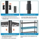 Heavy Duty Laundry Room Shelf with Hanger Hooks