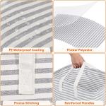 Lifewit Collapsible 80L Laundry Baskets - Grey