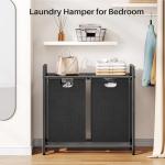 Laundry Basket Organizer with Removable Bags and Shelf