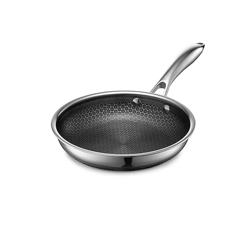 HexClad 8-Inch Nonstick Frying Pan, Dishwasher/Oven Safe