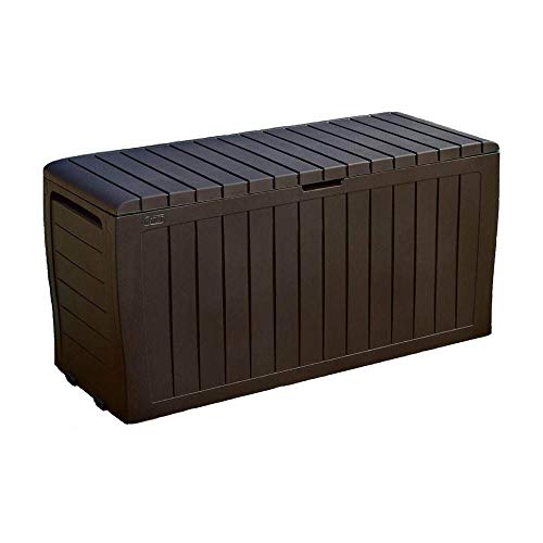 Keter Marvel Plus 71 Gallon Deck Box - Outdoor Patio Storage Solution