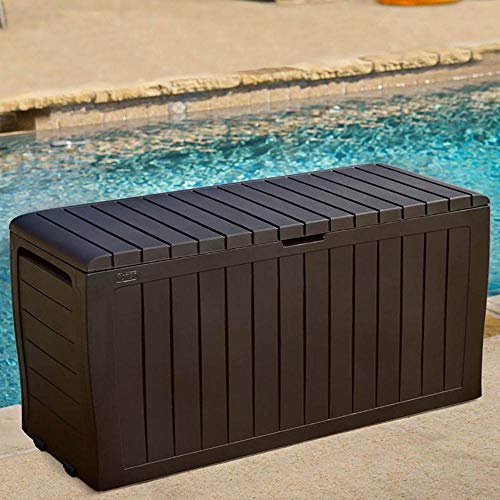 Keter Marvel Plus 71 Gallon Deck Box - Outdoor Patio Storage Solution