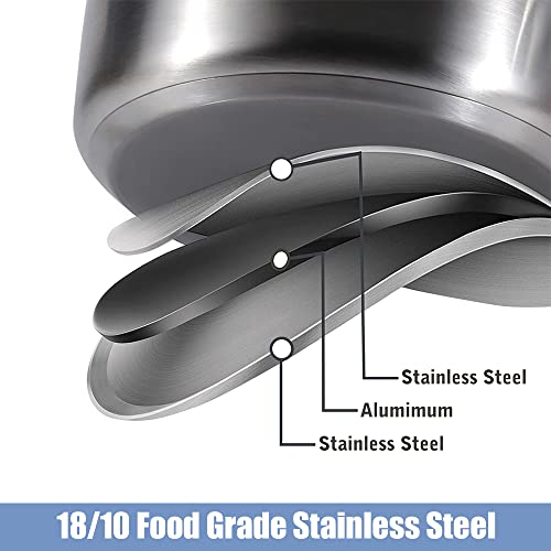 Aufranc 6 Piece Stainless Steel Cookware Set