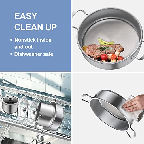 Aufranc 6 Piece Stainless Steel Cookware Set