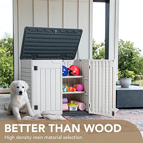 Devoko Outdoor Storage Shed for Patio and Garden