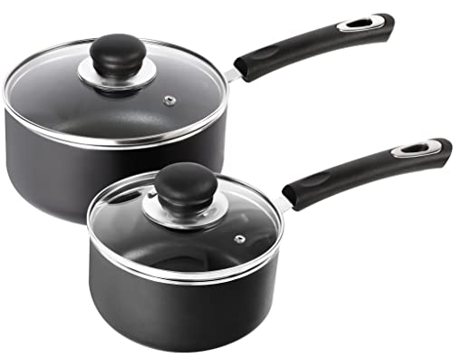 Utopia Kitchen Nonstick Saucepan Set - 1 Quart and 2 Quart multipurpose pots