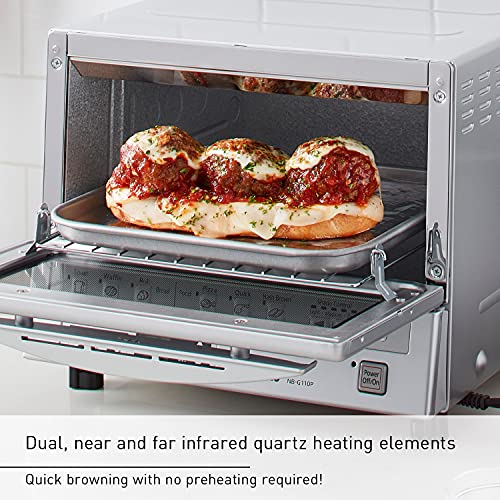 Panasonic Toaster Oven FlashXpress, Double Infrared Heating, Silver