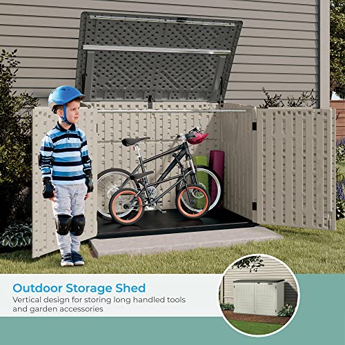 Suncast Horizontal Stow-Away Outdoor Storage Shed