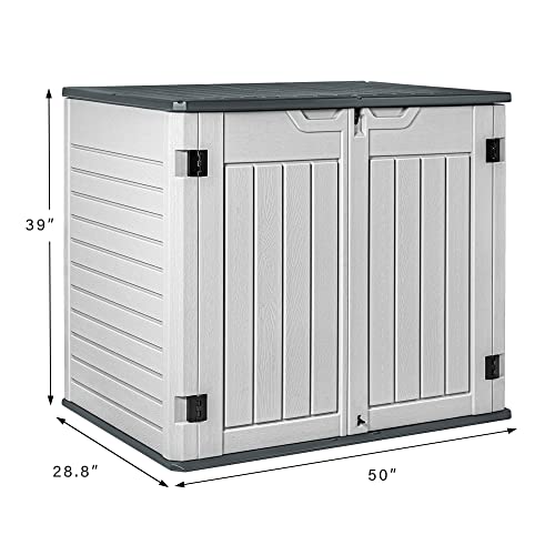 Devoko Outdoor Storage Shed for Patio and Garden