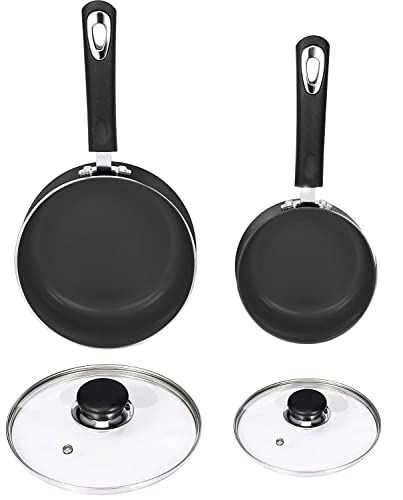 Utopia Kitchen Nonstick Saucepan Set - 1 Quart and 2 Quart multipurpose pots
