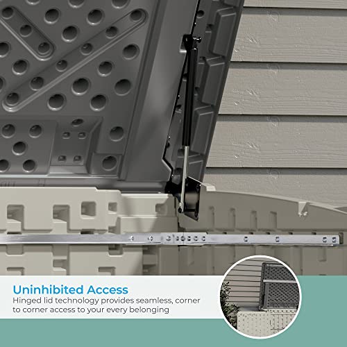Suncast Horizontal Stow-Away Outdoor Storage Shed