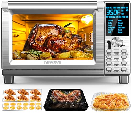 Nuwave Bravo Air Fryer Toaster Smart Oven, 12-in-1