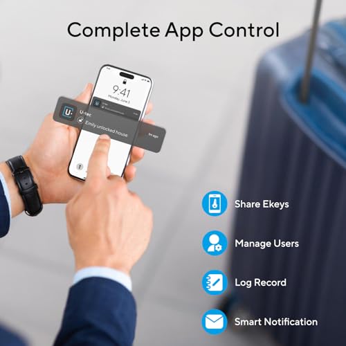 ULTRALOQ Smart Lock U-Bolt Pro - Biometric Entry