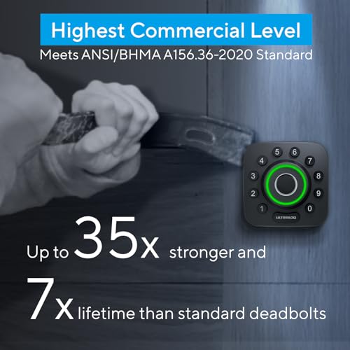 ULTRALOQ Smart Lock U-Bolt Pro - Biometric Entry