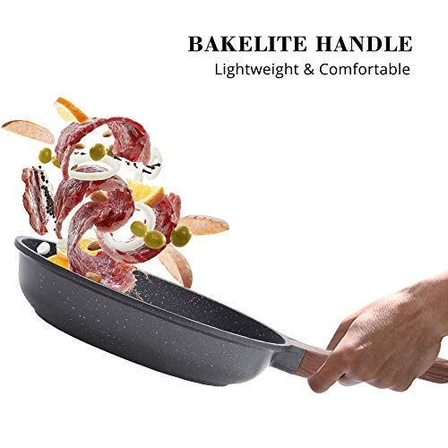 SENSARTE Nonstick Granite Coated Frying Pan - Healthy Stone