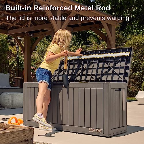 EAST OAK 60 Gallon Waterproof Outdoor Storage Box