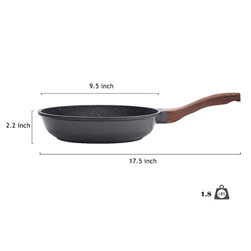 SENSARTE Nonstick Granite Coated Frying Pan - Healthy Stone