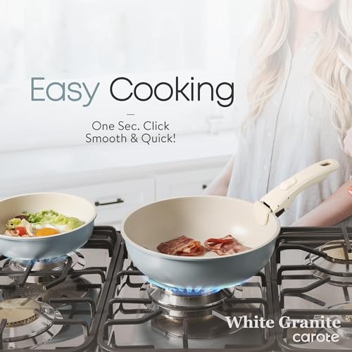 11pc Nonstick Cookware Set with Detachable Induction Handle