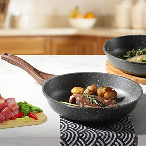 SENSARTE Nonstick Granite Coated Frying Pan - Healthy Stone