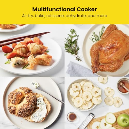 Chefman Multifunction Digital Air Fryer: Rotisserie, Dehydrator, Convectionoken