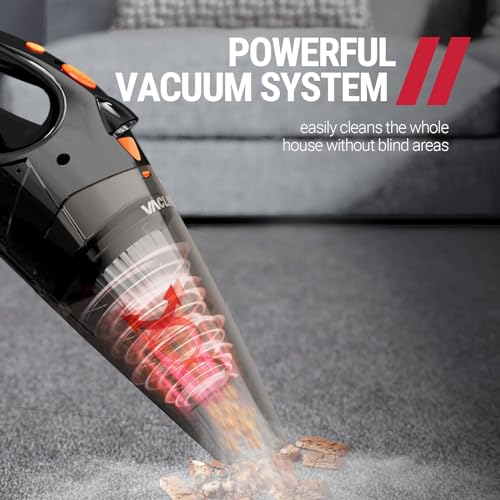Cordless Handheld Vacuum Cleaner with 2 Filters