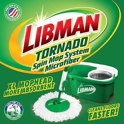 Libman Tornado Spin Mop System - Floor Cleaning Set