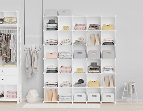 12-Cube Portable Closet Organizer Shelves for Clothing Storage