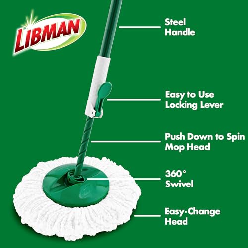 Libman Tornado Spin Mop System - Floor Cleaning Set
