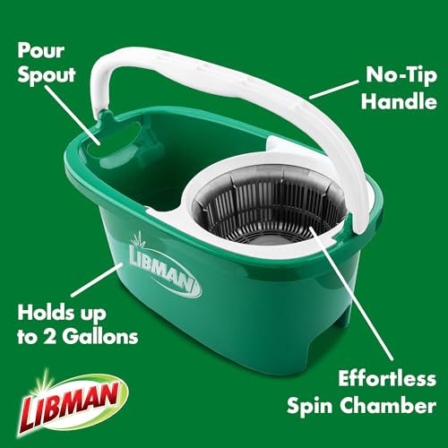 Libman Tornado Spin Mop System - Floor Cleaning Set