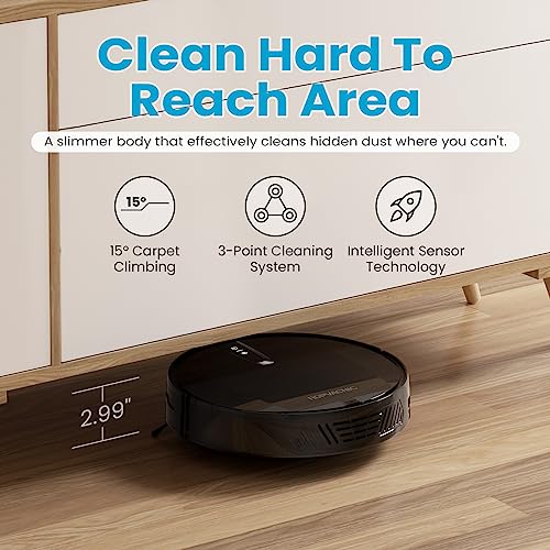 Smart Robot Vacuum Cleaner, 3000Pa Cyclone Suction